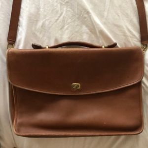 Coach brown leather women’s briefcase